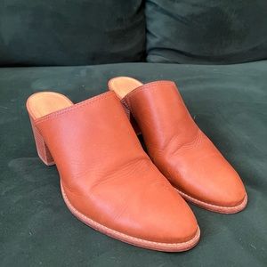 Madewell leather slide mules 8.5